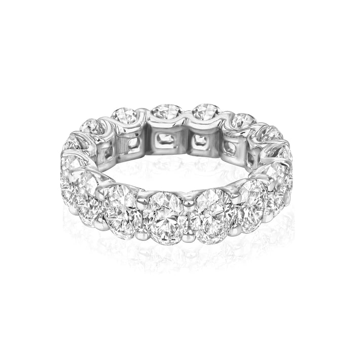Lab Grown One Carat Each Emerald Eternity ring And 20 Pointers Each Oval Eternity Ring Bundle