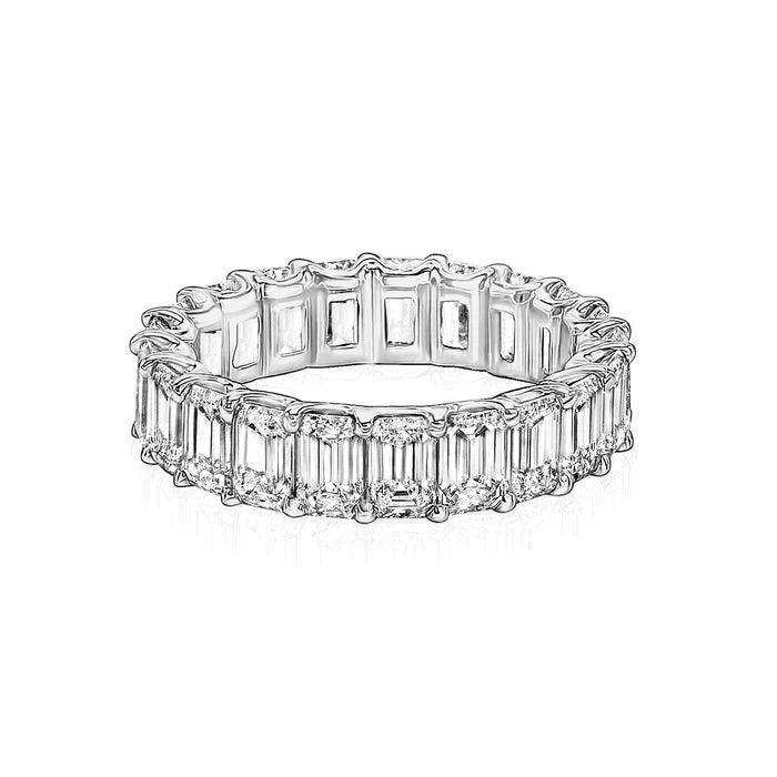 Lab Grown One Carat Each Emerald Eternity ring And 20 Pointers Each Oval Eternity Ring Bundle
