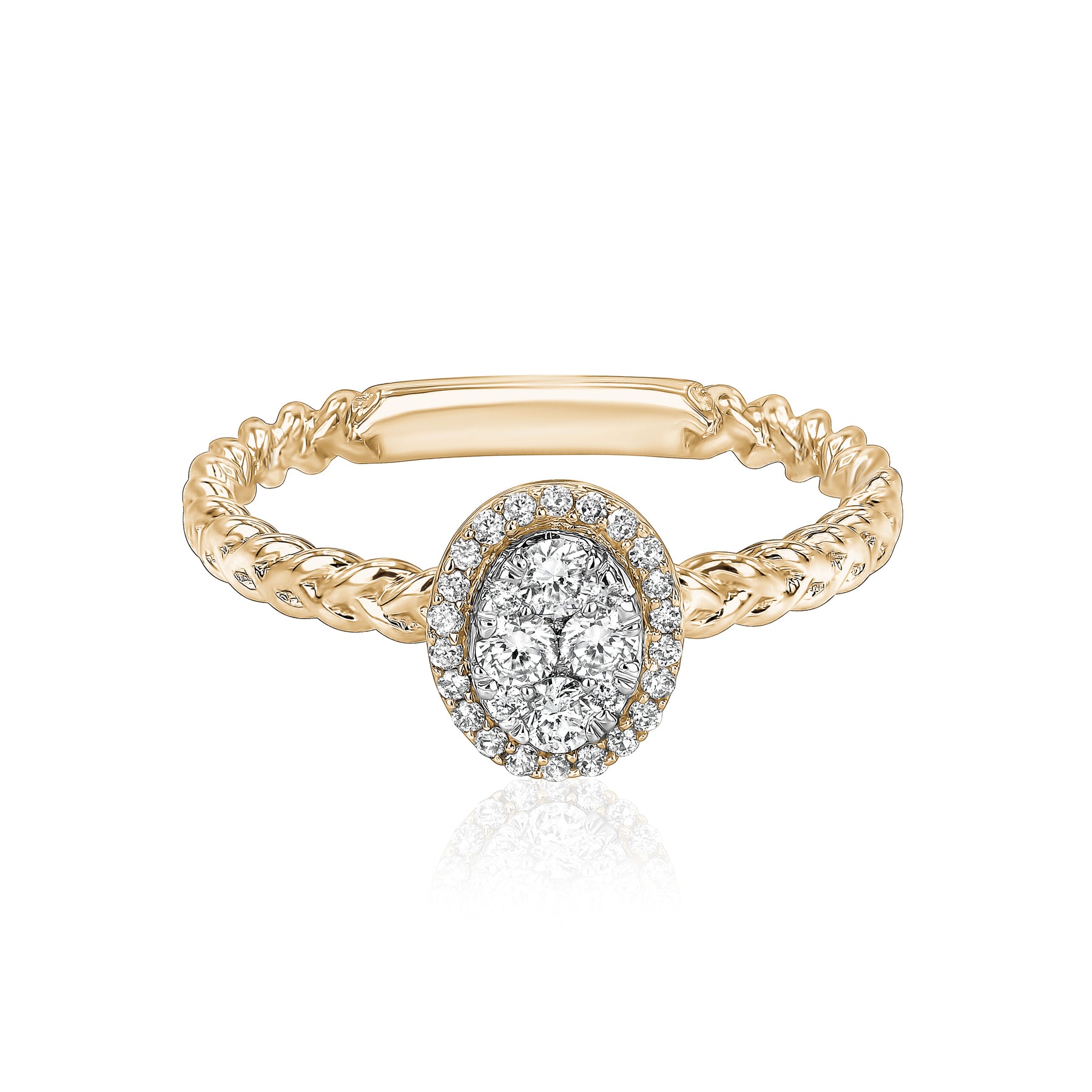 Oval Illusion Ring