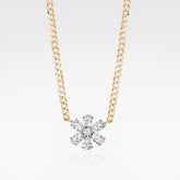 Lab Grown Mixed Shape Diamond Flower