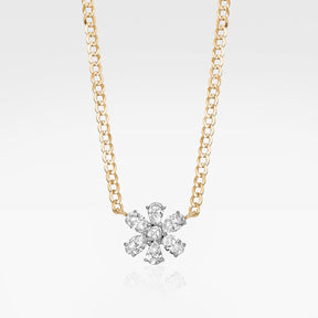 Lab Grown Mixed Shape Diamond Flower