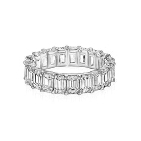 Lab Grown One Carat Each Emerald Eternity ring And 20 Pointers Each Oval Eternity Ring Bundle