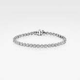 Lab Grown Slight Illusion Tennis Bracelet