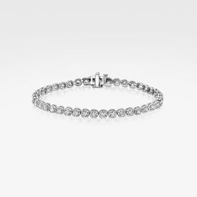 Lab Grown Slight Illusion Tennis Bracelet