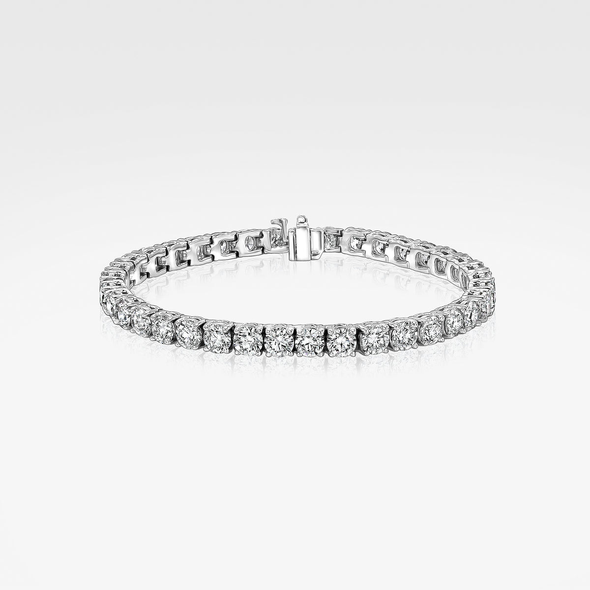 Round Tennis Bracelet - 4 Prong