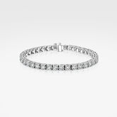 Round Tennis Bracelet - 4 Prong