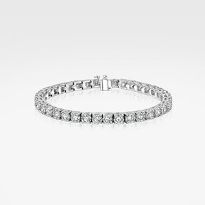 Round Tennis Bracelet - 4 Prong