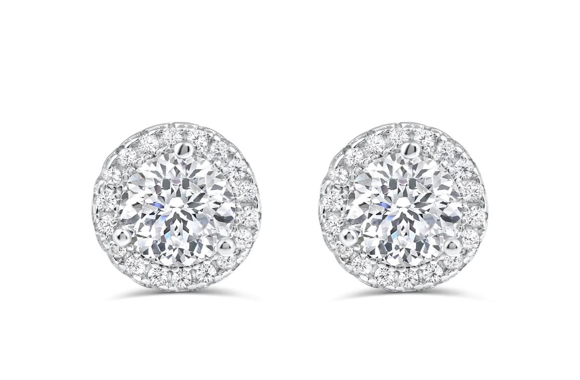 Lab Grown Diamond Pendant And Studs Set