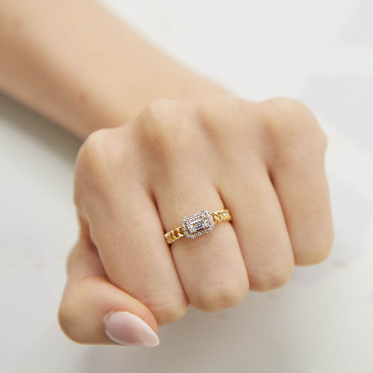 Emerald Illusion Ring