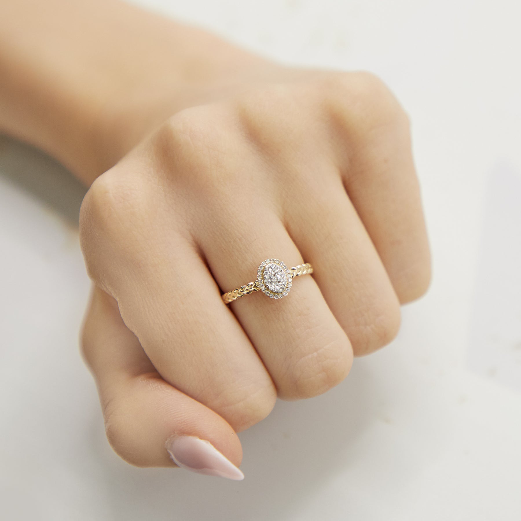Oval Illusion Ring