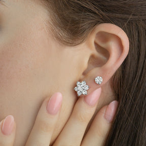 Pointed Flower Studs
