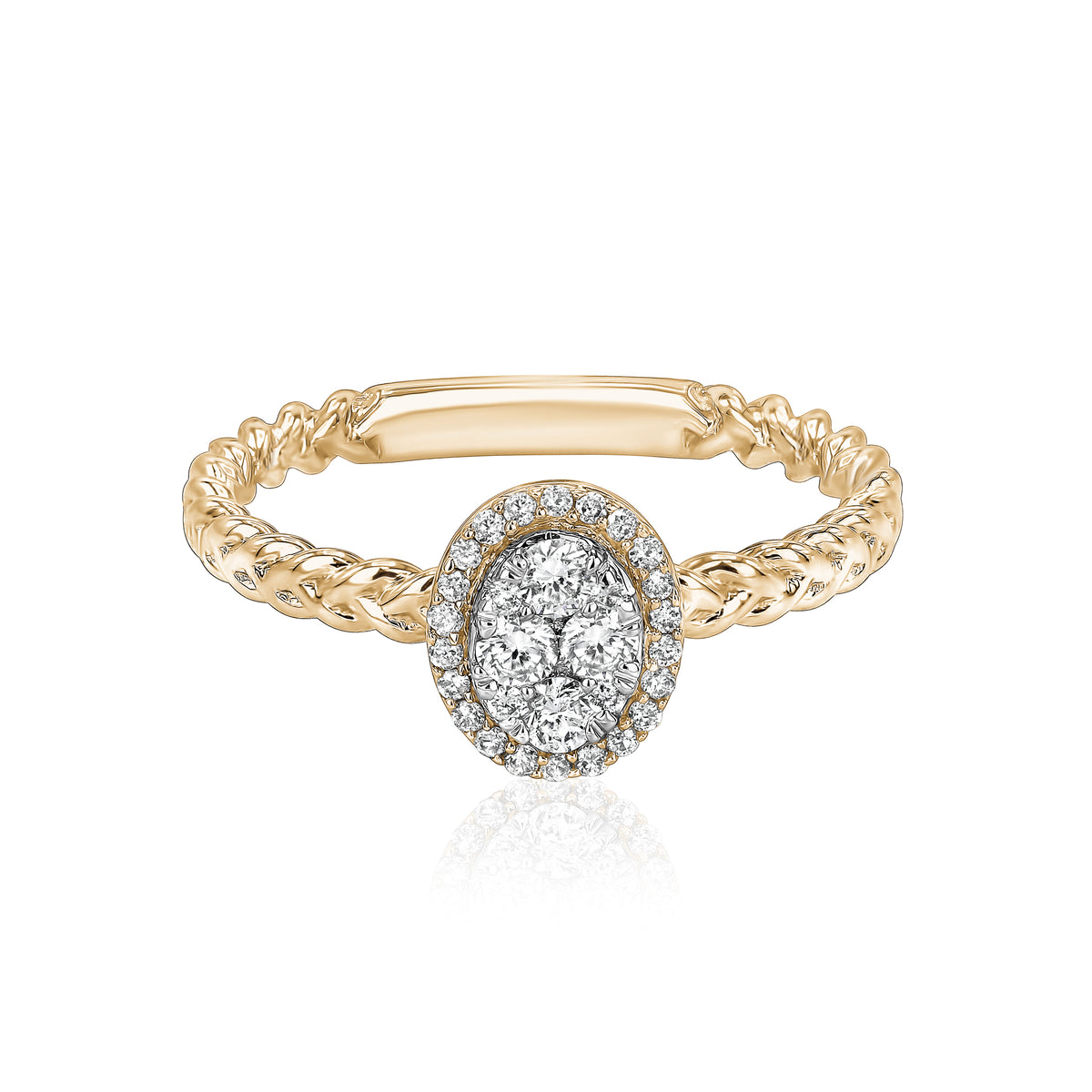 Oval Illusion Ring