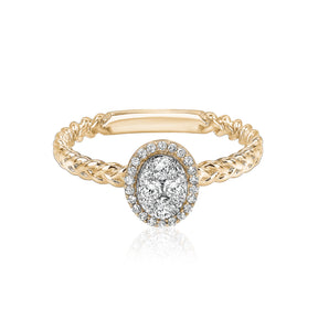 Oval Illusion Ring
