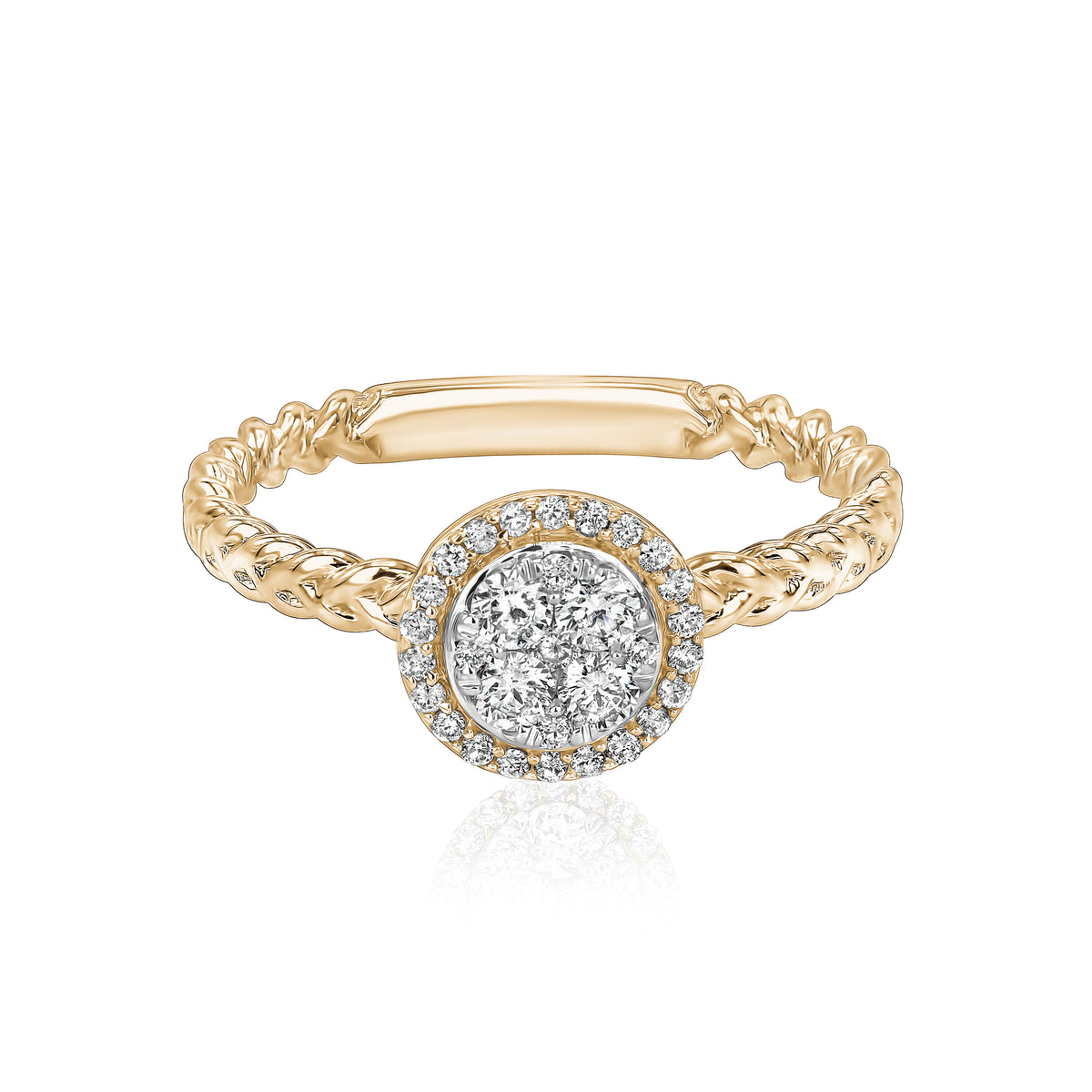 Round Illusion Ring