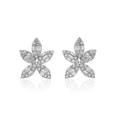 Starburst Diamond Stud Earrings