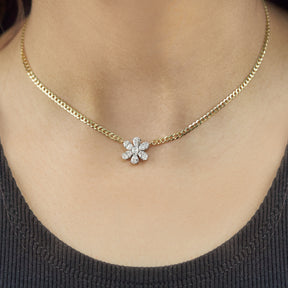 Lab Grown Mixed Shape Diamond Flower