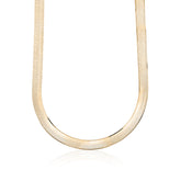 14K Yellow Gold Herringbone Necklace